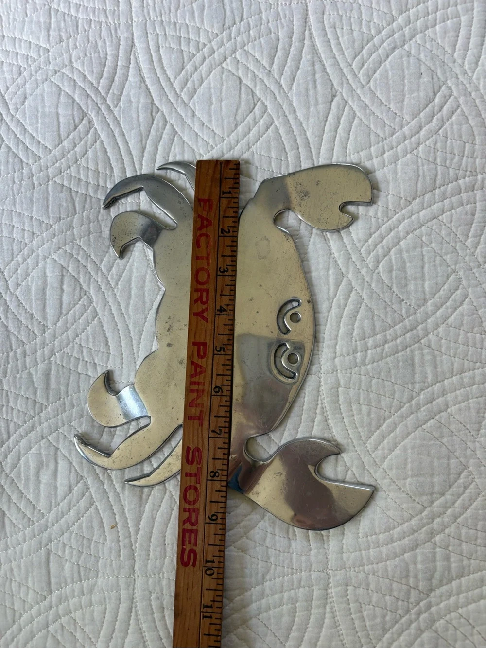 Coastal Crab Rustic Aluminum Trivet